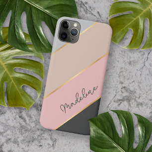 Benutzerdefinierte Graue Pastell Korallenrote Röte Case-Mate iPhone Hülle