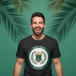 Benutzerdefinierte Groom's "Game Over" Junggeselle T-Shirt
