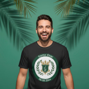 Benutzerdefinierte Groom's "Game Over" Junggeselle T-Shirt