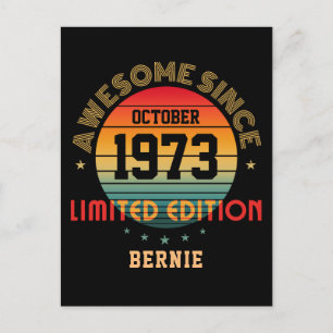 Benutzerdefinierte großartige Geburtsjahr-Monat-Na Postkarte