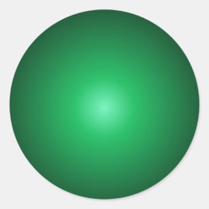 Benutzerdefinierte grüne Farbleere Trendy Elegant- Runder Aufkleber