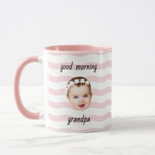 Benutzerdefinierte Guten Morgen Opa Daddy Foto ges Tasse