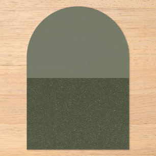 Benutzerdefinierte halb gesprenkelte Moosbogen-Acr Acryleinladungen