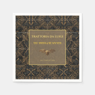 Benutzerdefinierte Halloween-Bar-Servietten Gothic Serviette