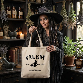 Benutzerdefinierte Halloween-Tasche - Salem Hexe E Tragetasche