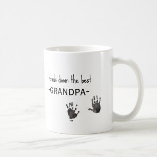 Benutzerdefinierte Handdrucke Foto Best Opa Kaffeetasse