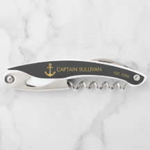 Benutzerdefinierte Hausbar-Monogramm Schwarz Gold