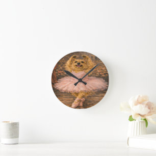 Benutzerdefinierte Haustier-Kunst Acryl-Wanduhr –  Runde Wanduhr