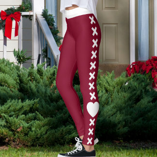 Benutzerdefinierte Haustierkatze Mutter Burgunder  Leggings