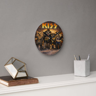 Benutzerdefinierte Haustierkunst Acryl-Wanduhr – 2 Runde Wanduhr