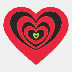 Benutzerdefinierte Heftpflaster für Notebook-Skate Herz-Aufkleber