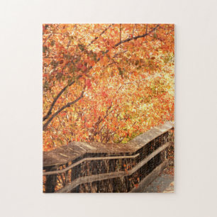 Benutzerdefinierte helle warme Herbstfarben Puzzle