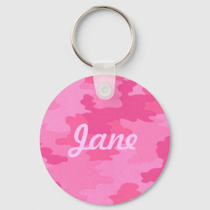 Benutzerdefinierte, hellrosa Camouflage Schlüsselk Schlüsselanhänger