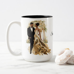 Benutzerdefinierte Hochzeit  Zweifarbige Tasse