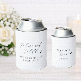 Benutzerdefinierte Hochzeits-Koozie | Braut & Bräu Dosenkühler