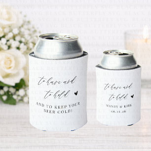Benutzerdefinierte Hochzeits-Koozie Braut- und B Dosenkühler