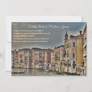 Benutzerdefinierte Hochzeitseinladung Grand Canal Einladung