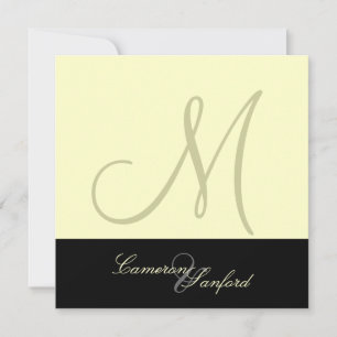 Benutzerdefinierte Hochzeitseinladungen Monogramm Einladung