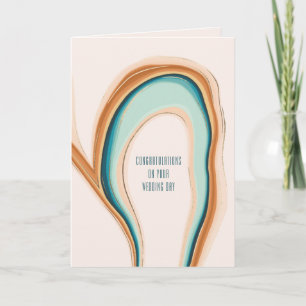 Benutzerdefinierte Hochzeitskarte Soft Swirl Karte