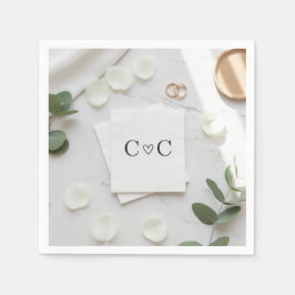 Benutzerdefinierte Hochzeitsservietten: Personalis Serviette