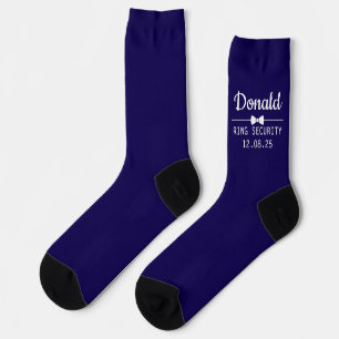 Benutzerdefinierte Hochzeitssocken mit Namen und H Socken