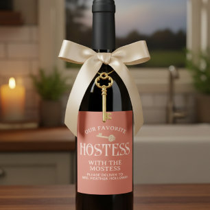 Benutzerdefinierte Hostess mit dem Mostess Script  Weinetikett