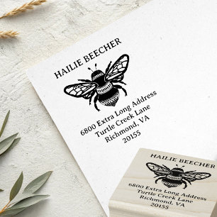 Benutzerdefinierte Hummel Extra Lange Rücksendeadr Gummistempel