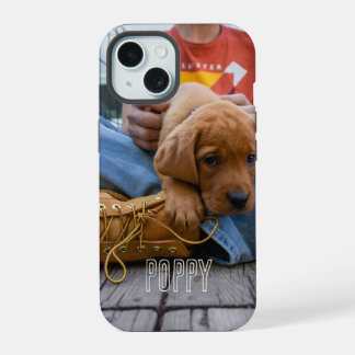 Benutzerdefinierte Hunde-Foto-Handyhülle für Tierl iPhone 15 Hülle