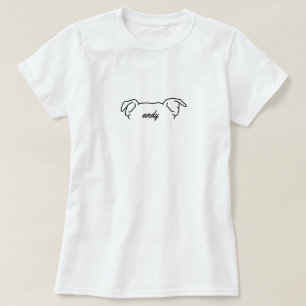 Benutzerdefinierte Hunde Ohr Shirt Hunde Mama