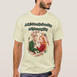 Benutzerdefinierte Hunde-Vater-Illustration T-Shirt