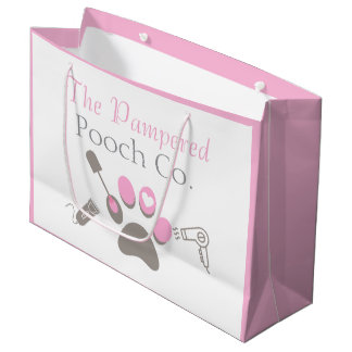 Benutzerdefinierte Hundefrisörgeschäfts-Branding P Große Geschenktüte