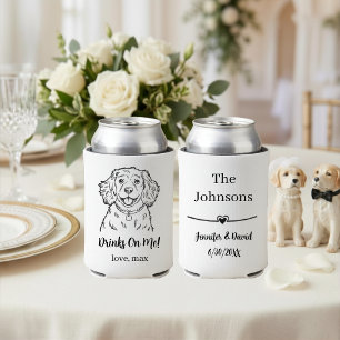 Benutzerdefinierte Hundehochzeit Dosenkühler