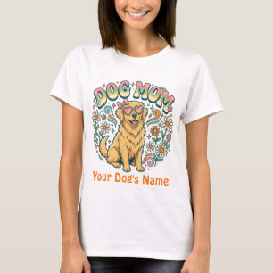 Benutzerdefinierte Hundemutter Golden Retriever Re T-Shirt