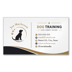 Benutzerdefinierte Hundetrainer-Magnet-Geschäftska Magnetische Visitenkarte