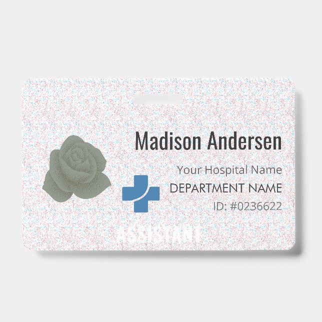 Benutzerdefinierte ID-Abzeichen Klappknopf-Klettle Ausweis (Vorderseite)