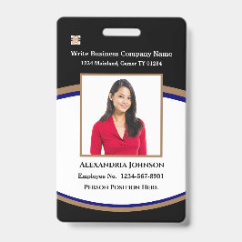 Benutzerdefinierte ID des modernen Bar Code-Logos Ausweis