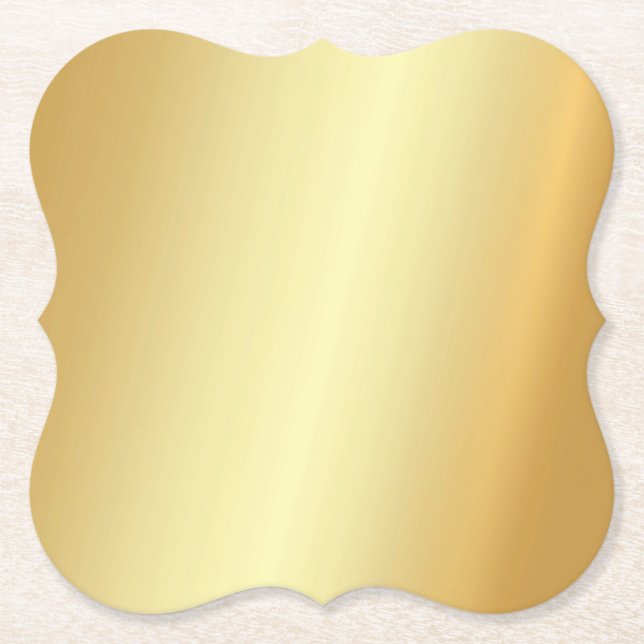 Benutzerdefinierte Imitat Gold Blank Template Eleg Untersetzer (Vorderseite)