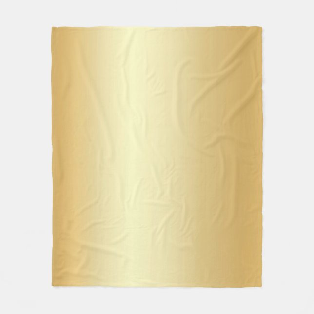 Benutzerdefinierte Imitat Gold Blank Template Glam Fleecedecke (Vorderseite)