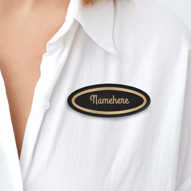 Benutzerdefinierte Imitate Gold Simple Classic Fra Namenschild (Von Creator hochgeladen)