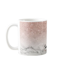 Benutzerdefinierte Imitate Rose Rosa Glitzer ombre