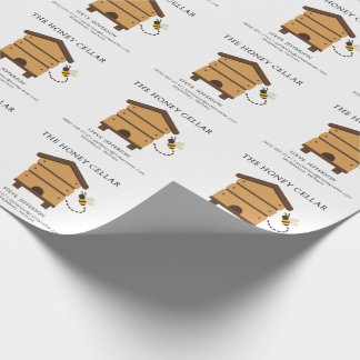 Benutzerdefinierte Imker Bienenstand Geschäft Holz Geschenkpapier
