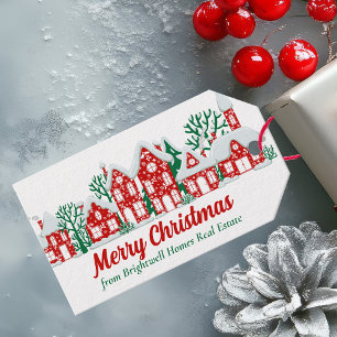 Benutzerdefinierte Immobilienfirma Frohe Weihnacht Geschenkanhänger