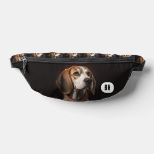 Benutzerdefinierte Initialen Beagles Hund Bauchtasche