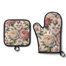 Benutzerdefinierte Initialen chic vintage Rosen co