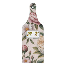 Benutzerdefinierte Initialen chic vintage Rosen co