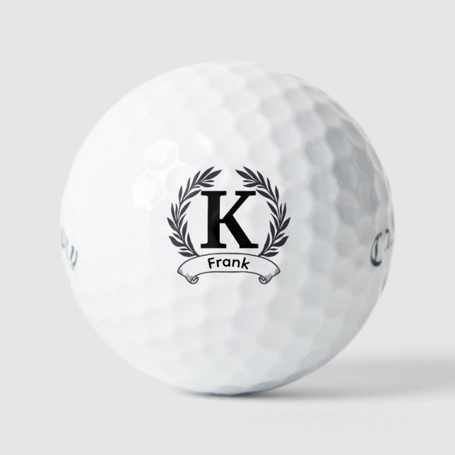 Benutzerdefinierte Initialen und Monogramme, Perso Golfball (Vorderseite)