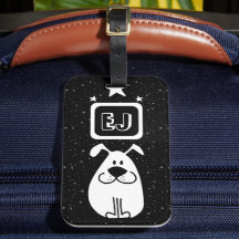 Benutzerdefinierte Initials Dog-Themed