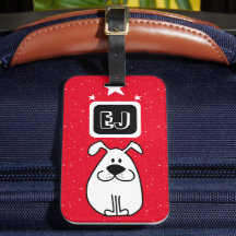 Benutzerdefinierte Initials Dog-Themed