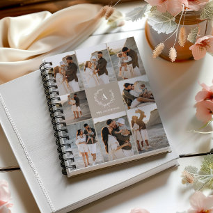 Benutzerdefinierte Initials Elegante Monogramm-Fot Notizbuch