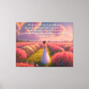 Benutzerdefinierte Inspirationsbibel Vers von Isai Leinwanddruck